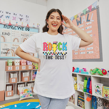 Rock The Test Teacher T-Shirt