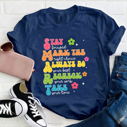 Smart Don't Stress Do Your Best Teacher T-Shirt