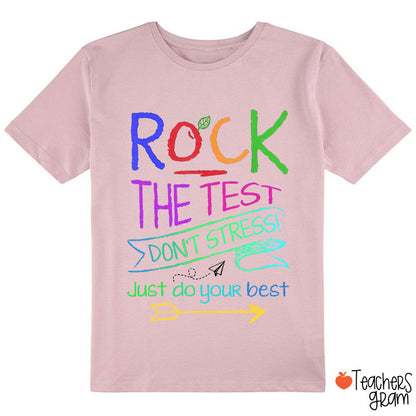 Funny Testing Teacher Rock The Test Class T-Shirt