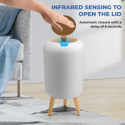 Smart Touchless Trash Can – Waterproof Automatic Motion Sensor Waste Bin for Bathroom & Office