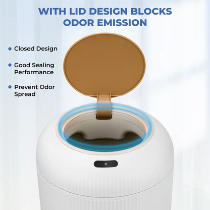 Smart Touchless Trash Can – Waterproof Automatic Motion Sensor Waste Bin for Bathroom & Office